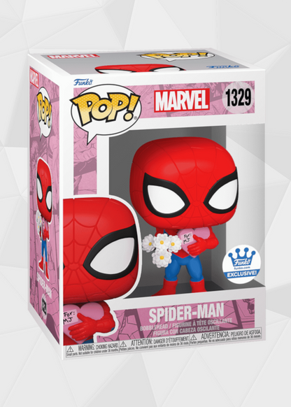 Funko Pop! Marvel: Spiderman Con Flores #1329 Exclusivo Funko Shop