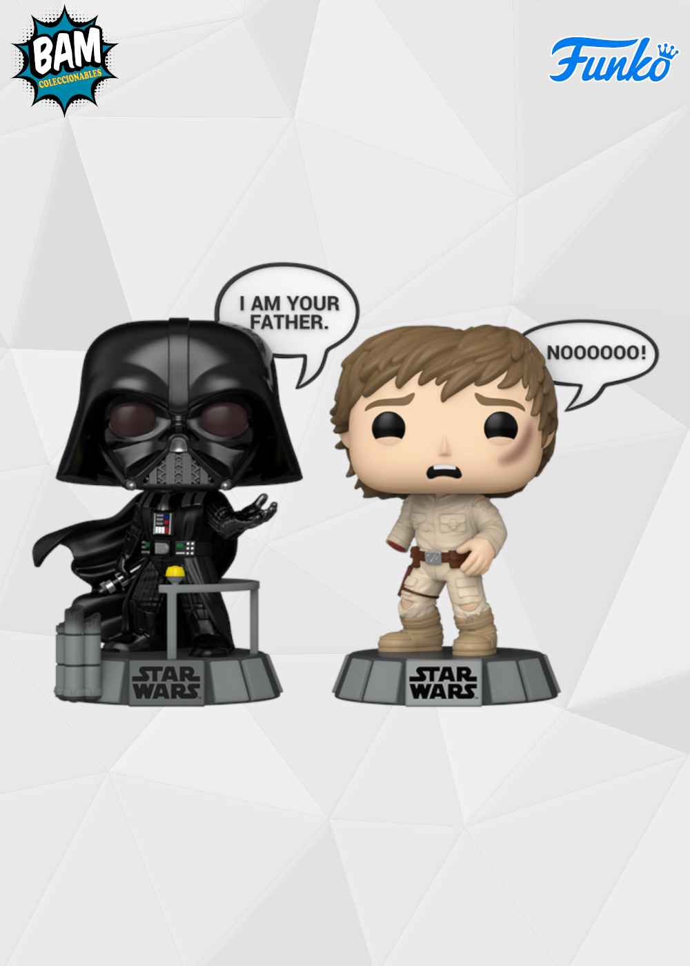 Funko Pop! Movies: Star Wars - Darth Vader y Luke Skywalker 2 Pack