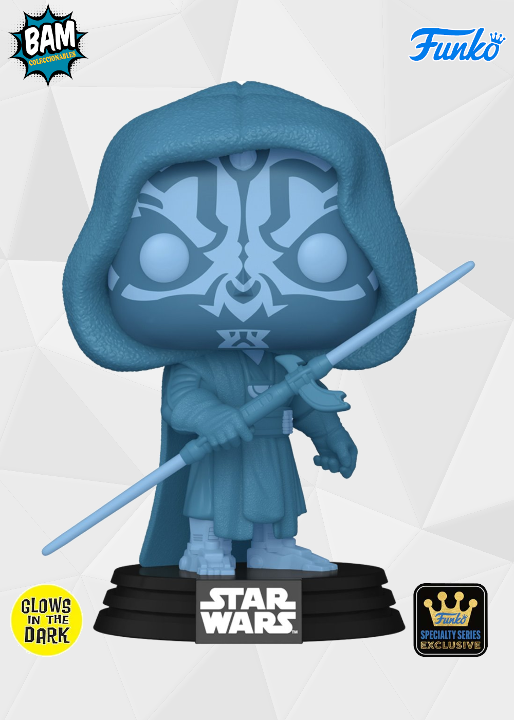 Funko Pop! Películas: Star Wars - Darth Maul Exclusivo Specialty Series (Brilla en la Oscuridad) #740