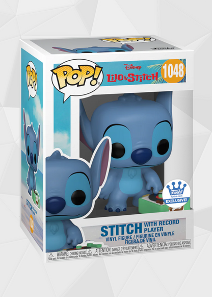 Funko Pop! Disney: Lilo & Stitch - Stitch Con Tocadiscos #1048 Exclusivo Funko Shop