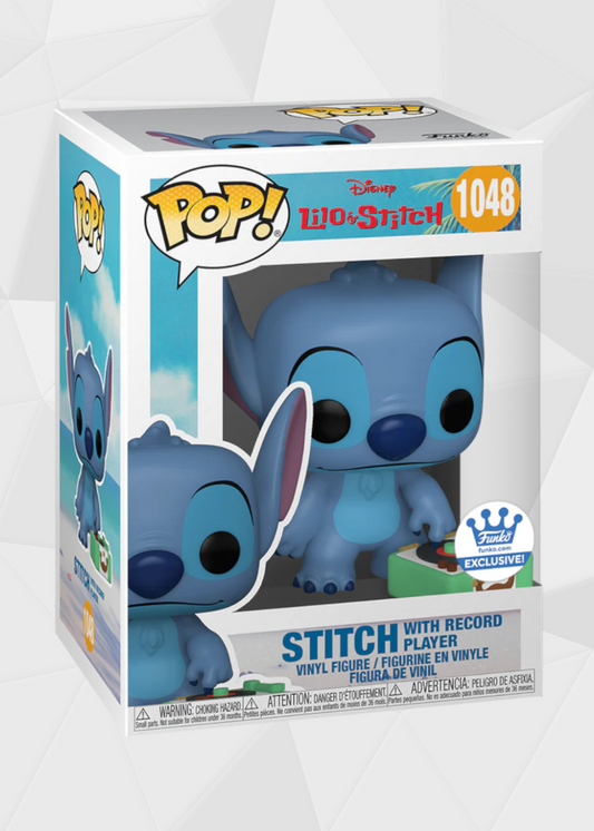 Funko Pop! Disney: Lilo & Stitch - Stitch Con Tocadiscos #1048 Exclusivo Funko Shop