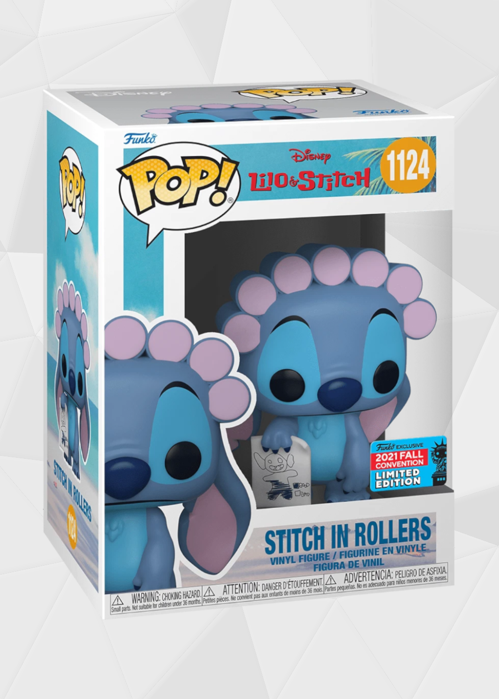 Funko Pop! Disney: Lilo y Stitch - Stitch con Rizadores #1124 NYCC 2021