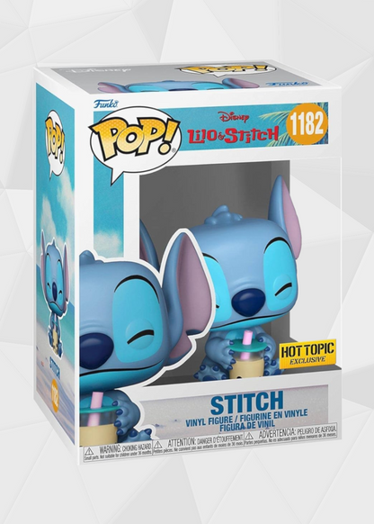 Funko Pop! Disney: Lilo & Stitch - Stitch Con Boba #1182 Exclusivo de Hot Topic