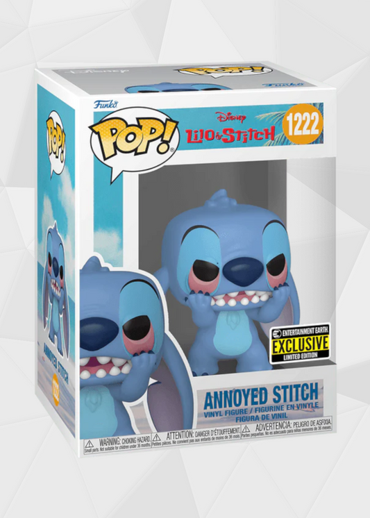 Funko Pop! Disney: Lilo & Stitch - Stitch Molesto #1222 Exclusivo Entertainment Earth