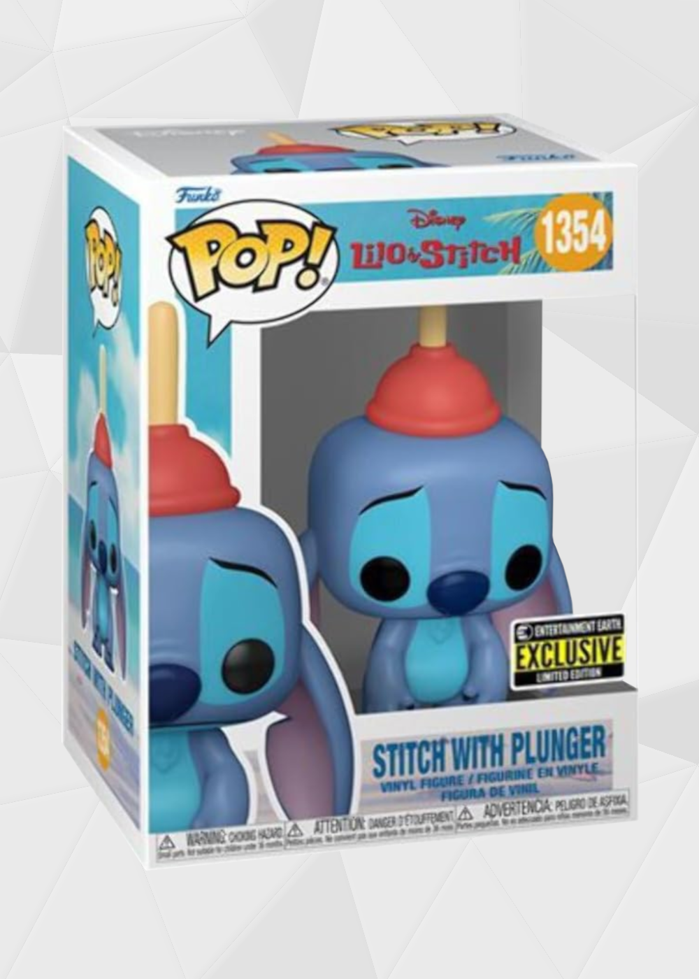 Funko Pop! Disney: Lilo & Stitch - Stitch Con Destapador #1354 Exclusivo Entertainment Earth