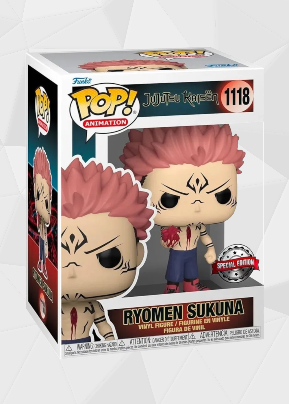 Funko Pop! Animation: Jujutsu Kaisen - Ryomen Sukuna #1118 Special Edition