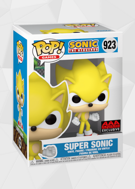 Funko Pop! Games: Sonic The Hedgehog - Super Sonic #923 Exclusivo AAA
