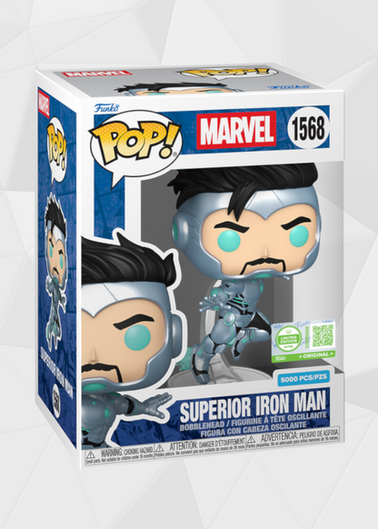 Funko Pop! Marvel: Iron Man - Superior Iron Man #1568 Edición Limitada a 5000 Piezas