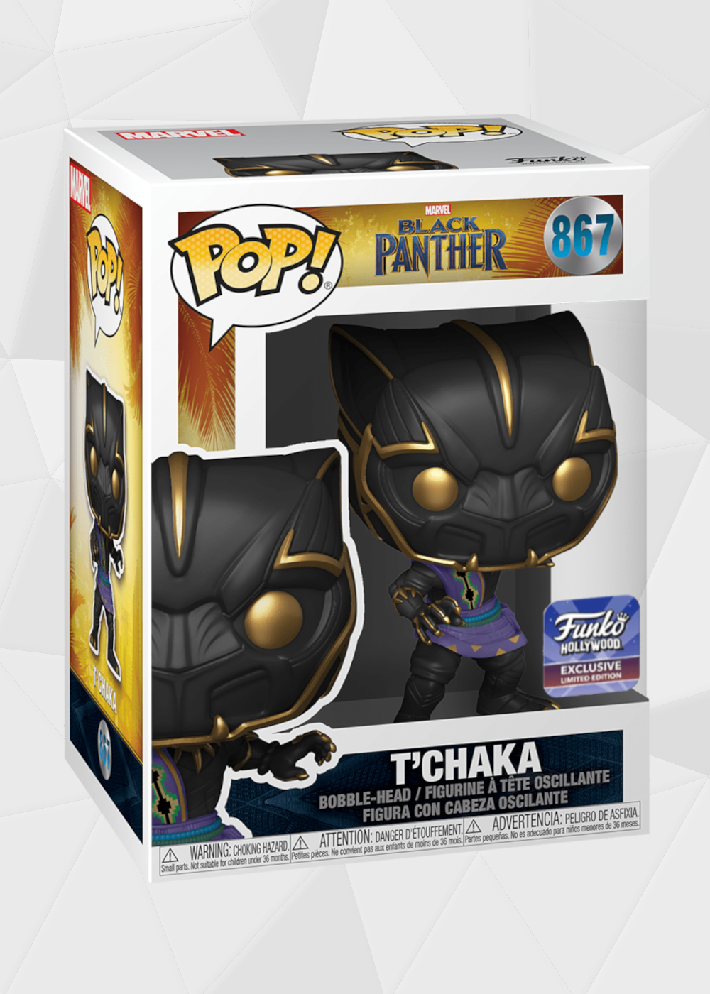 Funko Pop! Marvel: Black Panther - T'Chaka #867 Exclusivo Hollywood