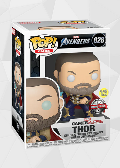 Funko Pop! Marvel: Avengers - Thor #628 Exclusivo (Brilla en la Oscuridad)