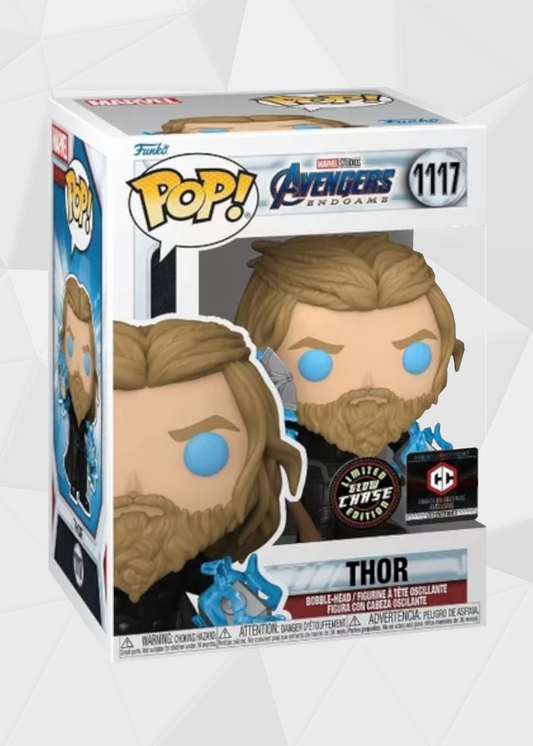 Funko Pop! Marvel: Avengers Endgame - Thor #1117 Chase Exclusivo Chalice Collectibles (Brilla en la Oscuridad)