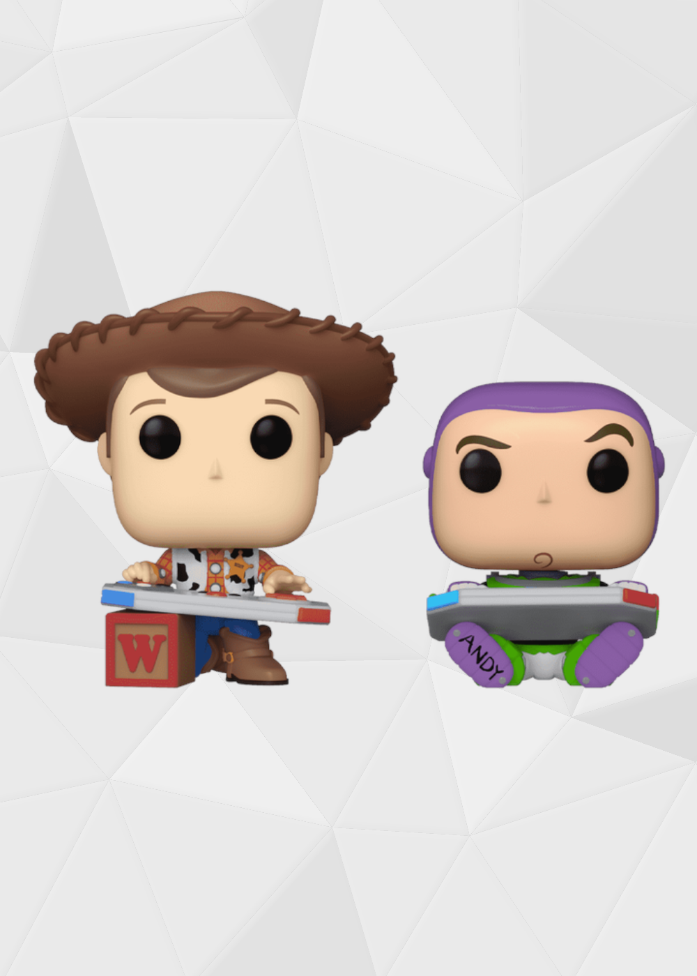 Funko Pop! Movies: Toy Story - Woody y Buzz Jugando Exclusivo C2E2