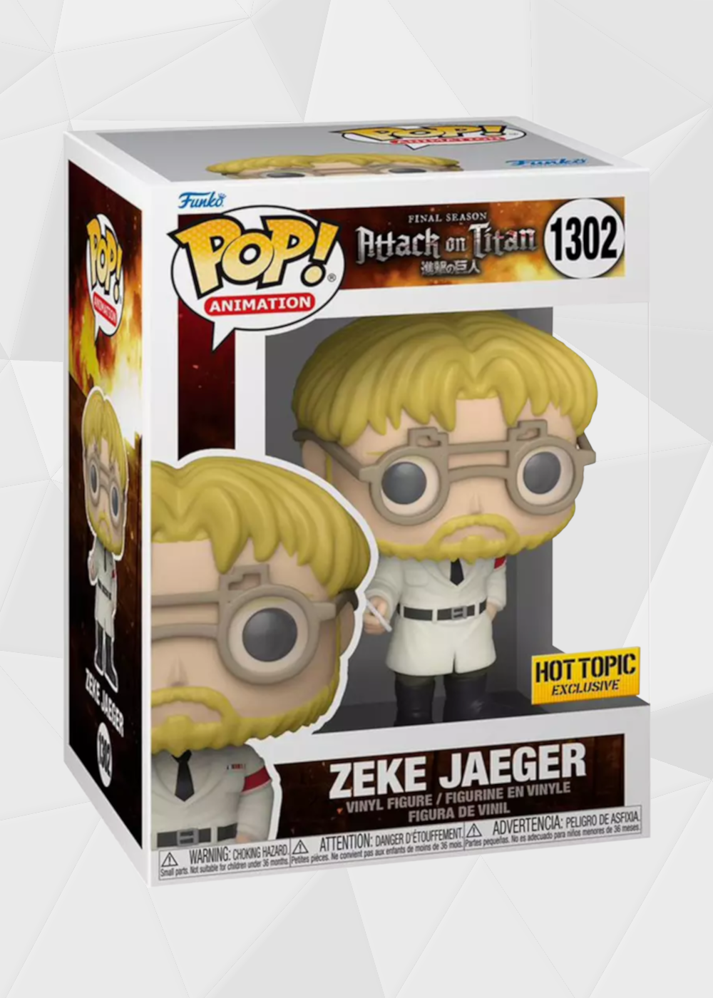 Funko Pop! Animation: Attack on Titan - Zeke #1302 Exclusivo Hot Topic