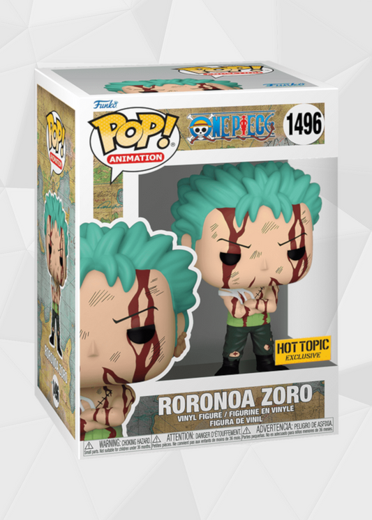 Funko Pop! Animation: One Piece - Roronoa Zoro #1496 Exclusivo Hot Topic