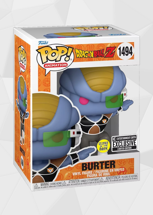 Funko Pop! Animation: Dragon Ball Z - Burter Exclusivo Entertainment Earth (Brilla en la Oscuridad))