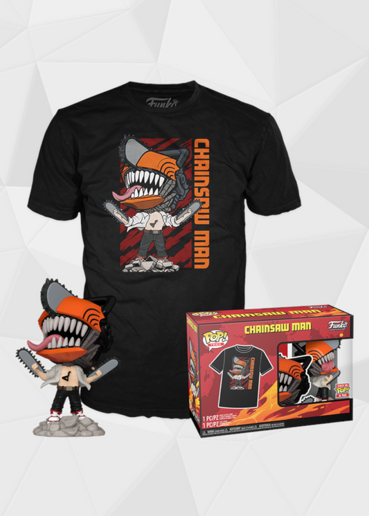 Funko Pop! Animation: Chainsaw Man - Chainsaw Man Con Playera Talla M #1804