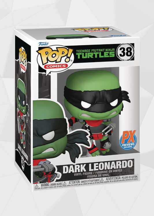 Funko Pop! Comics: TMNT Tortugas Ninja - Dark Leonardo Exclusivo PX