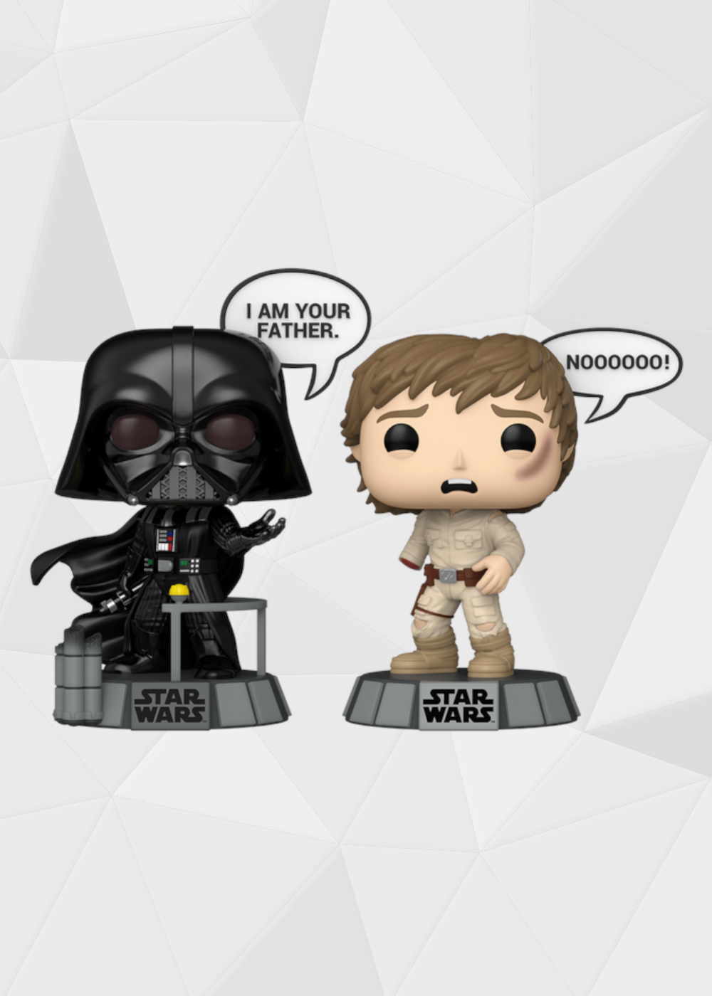 Funko Pop! Movies: Star Wars - Darth Vader y Luke Skywalker 2 Pack
