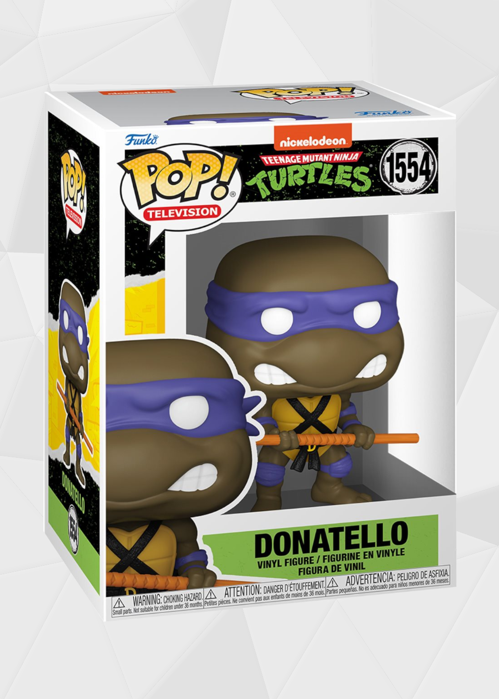 Funko Pop! TV: TMNT Tortugas Ninja - Donatello con Bastón Bo #1554