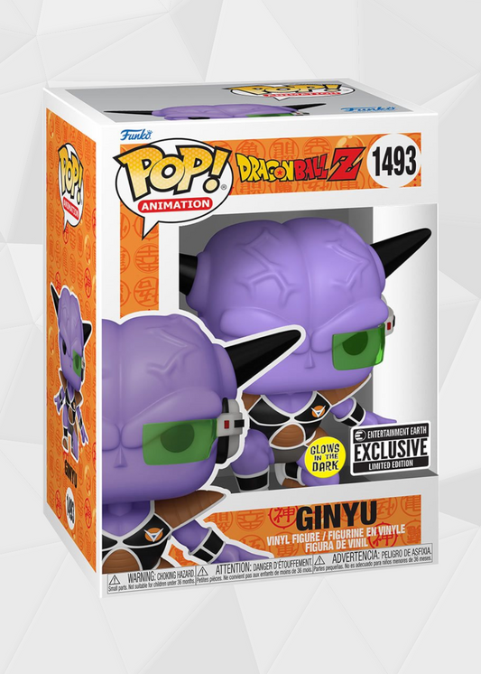 Funko Pop! Animation: Dragon Ball Z - Capitán Ginyu Exclusivo Entertainment Earth (Brilla en la Oscuridad))