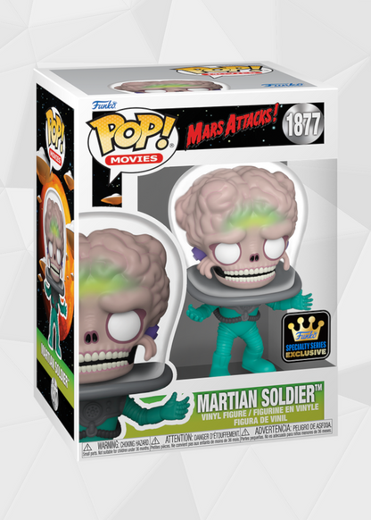 Funko Pop! Movies: Mars Attacks! - Marciano Soldado #1877 Exclusivo Specialty Series