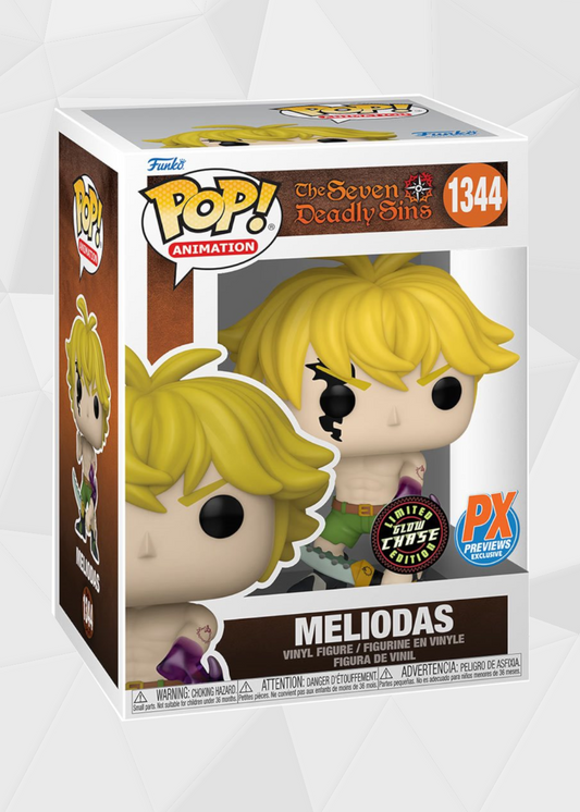 Funko Pop! Animation: Seven Deadly Sins - Set Meliodas Regular + Chase Exclusivo PX