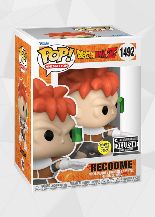 Funko Pop! Animation: Dragon Ball Z - Recoome Exclusivo Entertainment Earth (Brilla en la Oscuridad)