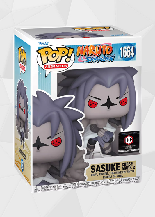 Funko Pop! Animation: Naruto Shippuden - Sasuke Curse Mark 2 #1664 Exclusivo Chalice Collectibles