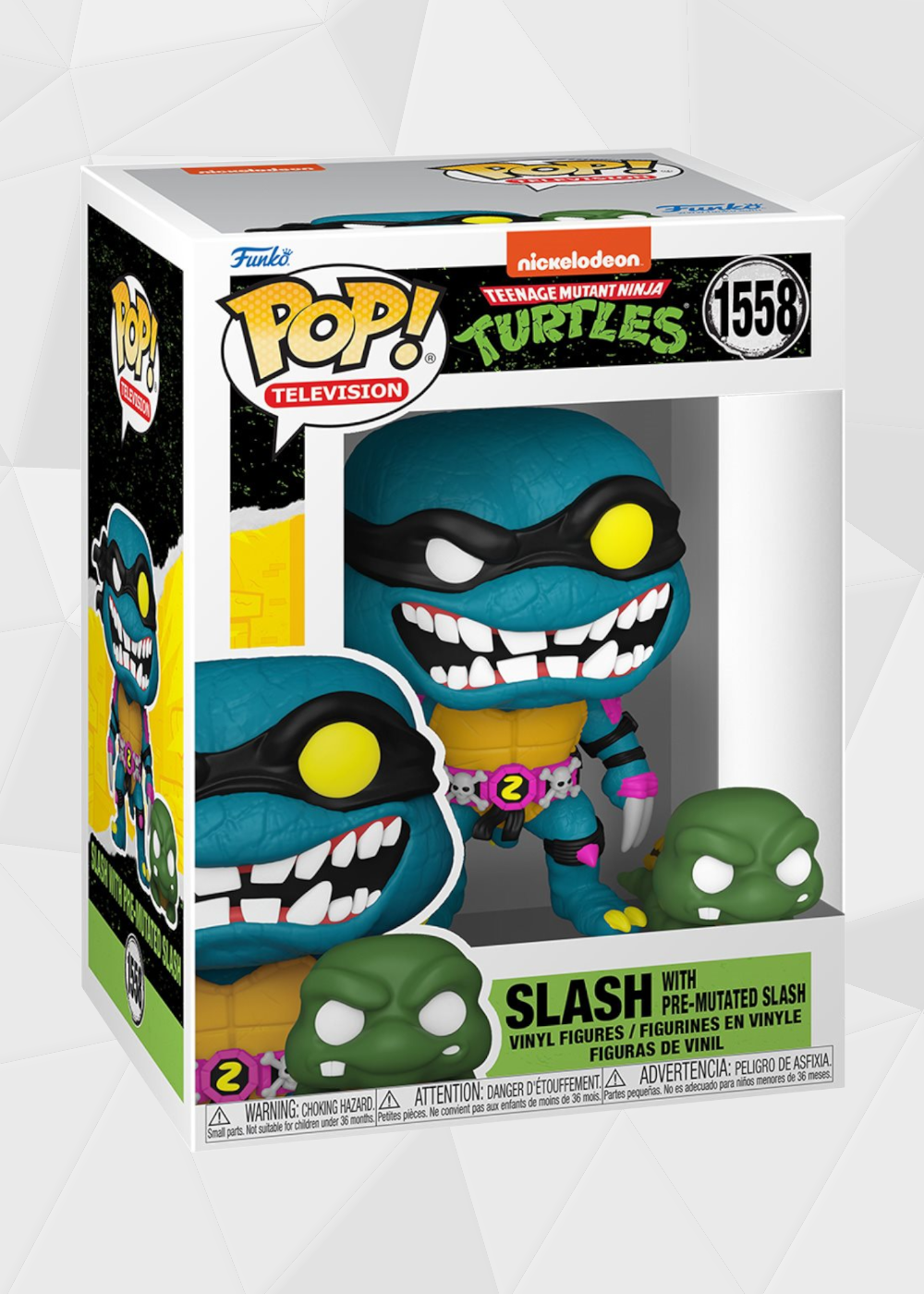 Funko Pop! TV: TMNT Tortugas Ninja - Slash con Slash Antes de la Mutación #1558