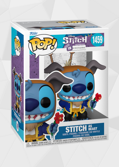Funko Pop! Disney: Stitch En Disfraz - Stitch Con Disfraz de Bestia #1459
