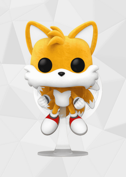 Funko Pop! Games: Sonic The Hedgehog - Tails #978 Exclusivo Specialty Series Chase Flocked