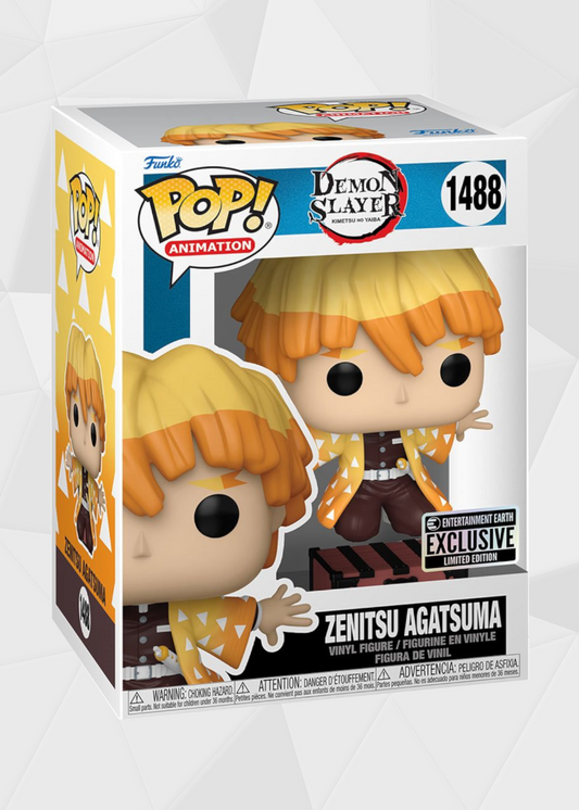 Funko Pop! Animation: Demon Slayer - Zenitsu Agatsuma Cuidando Caja Exclusivo Entertainment Earth